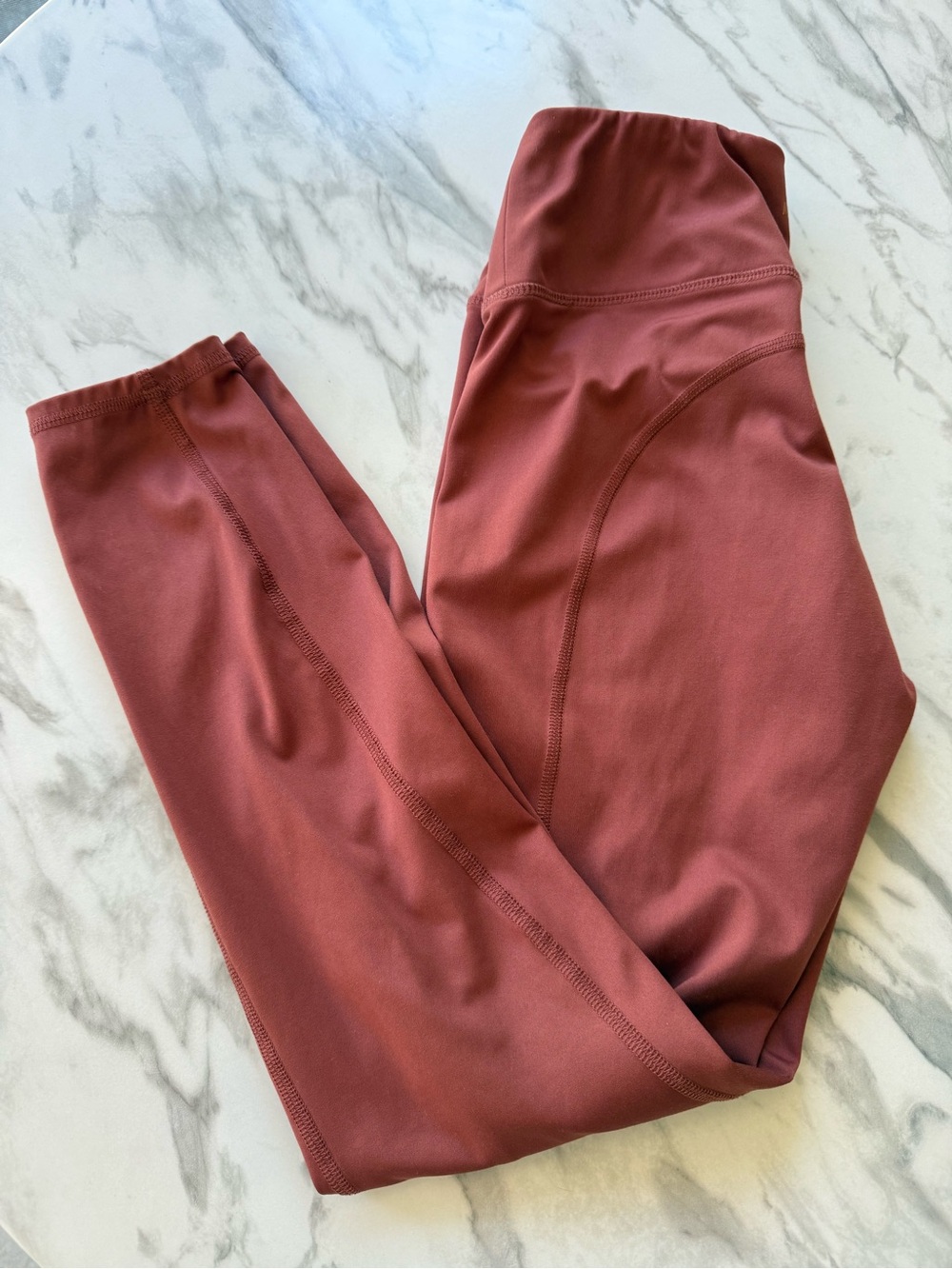 Madewell High-Waist Rust Yoga Leggings